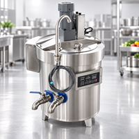 Marmite de cuisson commerciale avec agitateur pour soupes, bouillies, sauces, produits laitiers et sirops