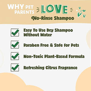 新着ペットシャンプー オーガニック ウォーターレス ドライ ドッグシャンプー 水洗い不要 pHバランス調整 臭い除去 ドッグドライシャンプー 消臭スプレー - Product Image 3