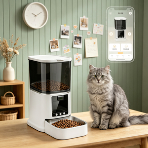<b>Smart</b> Pet Feeders With <b>Cameras</b> Automatische Voerbak Automatic Pet Feeder <b>Wifi</b> Pet <b>Smart</b> Feeder Stable Feeding Output - Product Image 1