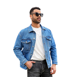 Veste en jean de haute qualité me | Vêtements d'extérieur en jean bleu à la mode | Tissu en coton durable | Fournisseur en gros OEM/ODM - Product Image 6