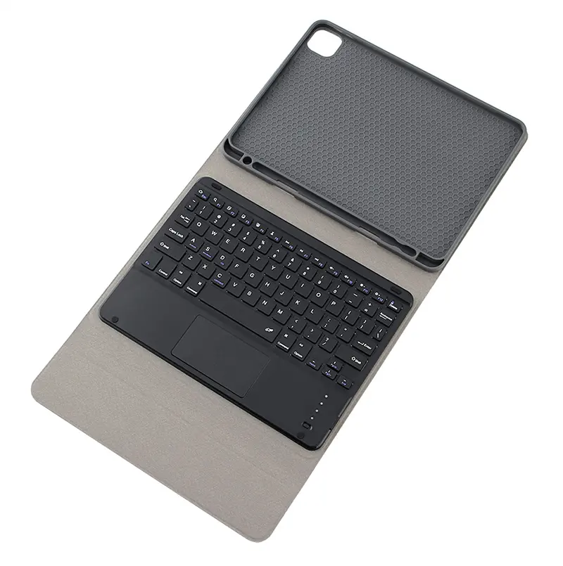 Pavé tactile clavier sans fil couverture en TPU souple en cuir PU fente pour crayon Anti-chute étui pour tablette pour IPad Pro 11 2021 Air4 10.9 universel