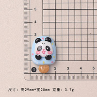 Article Populaire : Breloques plates en résine animaux Kawaii, Cabochons 3D en forme de bâtonnets glacés pour DIY, coques de téléphone, pinces à cheveux, scrapbooking, bijoux