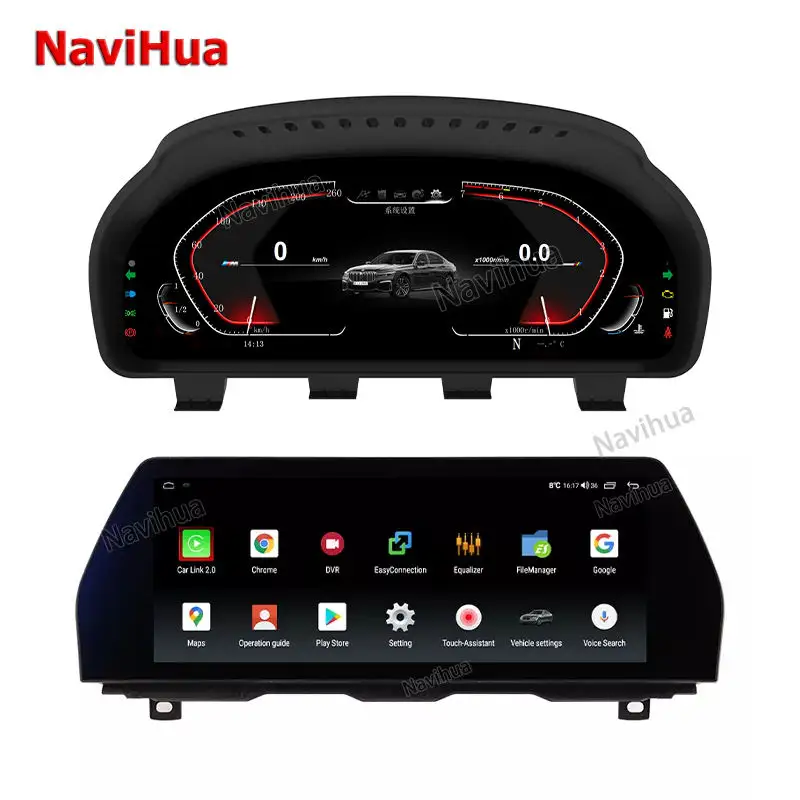 Navihua Digital Instrument Cluster GPS Navigation DVD Player LCD Display Instrument Cluster Digital for BMW 5 Series F10 F11