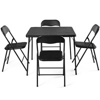 Ensemble de Table pliante et Black bridge, 5 pièces, pour jeux d'invités, salle à manger, haute qualité