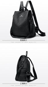 Wholesale Fashion Vintage <b>Backpack</b> Leather Women <b>Backpack</b> <b>Large</b> Capacity <b>School</b> Bag for Girls Leisure Shoulder Bags - Product Image 4