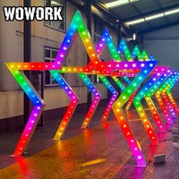 Lumières de tunnel géantes à LED WOWORK 2026 pour la décoration de la scène de mariage, cadre lumineux pour la décoration de la scène de mariage