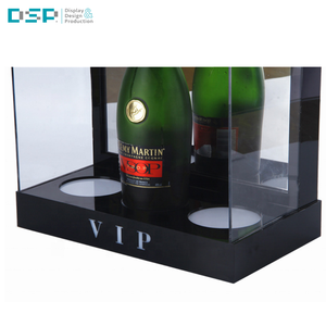 DSP Vietnam fábrica de vino gabinete encimera Led Base de luz iluminar vino soporte de exhibición acrílico LED botella glorificador - Product Image 3