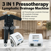 Appareil de pressothérapie professionnel 2 en 1, machine de drainage lymphatique, pressothérapie portable