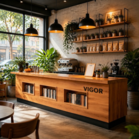 Comptoir de réception minimaliste moderne sur mesure, comptoir commercial pour bar, café, restaurant, salle de sport, école