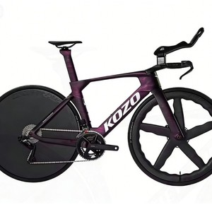 Vélo de route en fibre de carbone KOZOTT avec freins à <span class=keywords><strong>disque</strong></span> mécaniques avant et arrière, roue fermée, sans suspension de fourche - Product Image 1