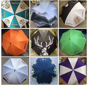 Promotional Cheap Wholesale Semi-automatic Straight Branded <b>WindProof</b> Golf <b>Umbrellas</b> with Printing logo - Product Image 4