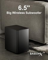 Expérience Dolby Atmos puissante de 460 W : Barre de son Ultimea 7.1 canaux avec caisson de basses de 6,5 pouces, 4 haut-parleurs filaires, systèmes de cinéma maison