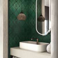 Carreaux de céramique en porcelaine marbrée antidérapants et résistants à l'usure pour sols de salle de bain et de chambre, design moderne