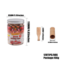 Logo personnalisé saveur mixte 10.5*34mm bouts de filtre en bois de bouleau accessoires de magasin de cigarettes