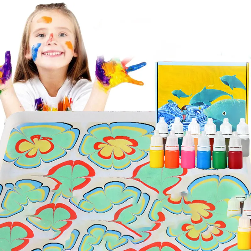 Offre Spéciale bricolage peinture ensemble jouets Art Pigment outils matériaux enfants illumination peinture jouets