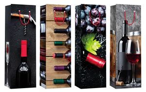 2022 vendita calda di lusso in cartone singolo sacchetti <span class=keywords><strong>regalo</strong></span> di vino in carta per olio vino rosso Whisky tè birra Soda porta confezione - Product Image 2