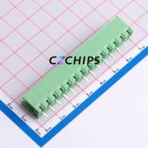 DB2EV-5.0-14P-GN Plug-in Terminal Block Through hole,P=5mm Connector Board-to-Board / Socket - Open 1x14P 5mm Green - Product Image 2