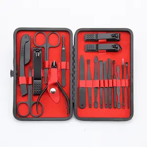 Red Hotsale High Quality Adult-Use Nail Kit Professional Manicure Pedicure Set Red Cutter Nail Clipper Set