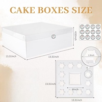Boîte d'emballage alimentaire en carton ondulé transparente, résistante à l'humidité, imprimée en héliogravure, 1+12 pièces, modèle TB64145