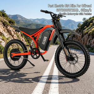 Bici Elettrica Super Dirt <span class=keywords><strong>Bike</strong></span> da 20 Pollici con Pneumatici Larghi, 3000W 60V, per Adulti, Fuoristrada e Città - Product Image 5