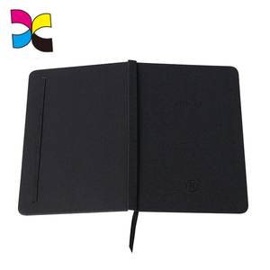 Vintage negro <span class=keywords><strong>de</strong></span> cuero <span class=keywords><strong>de</strong></span> diario cuaderno <span class=keywords><strong>de</strong></span> escritura con logotipo en relieve - Product Image 2