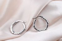 Boucles d'oreilles tendance en acier chirurgical 316L, bijoux de piercing corporel, vente en gros, boucles d'oreilles à la mode