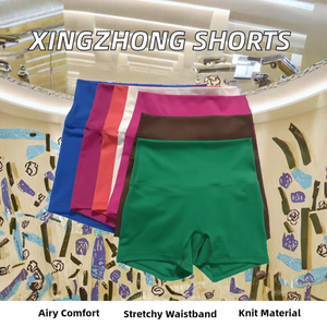 Xingzhong Ladies Skinny Seamless Yoga Workout Shorts Transpirable Elástico Fitness Running Estilo casual Cierre de cintura elástica - Product Image 2