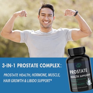Compléments de santé prostatique pour hommes sous marque privée OEM : Soutien à la santé urinaire avec Palmier nain, Racine d'ortie et Graines de citrouille - Product Image 2