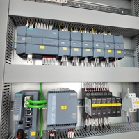 Panneau de distribution métallique basse tension personnalisé, boîtier de commande AC, armoire de commande électrique PLC, panneau de commande de pompe à eau VFD