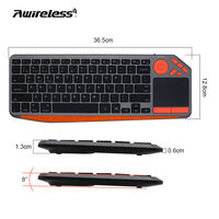 Teclado Inalámbrico 2.4G de Plástico Retroiluminado en Árabe y Tailandés Personalizado, Teclado Bluetooth Inalámbrico para Smart TV, PC y Tablet