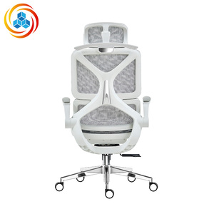Chaise de bureau exécutive moderne et simple en maille avec soutien lombaire, design ergonomique respirant et rotation, idéale pour la maison, l'ordinateur et le bureau - Product Image 2
