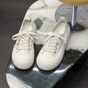 Zapatillas Deportivas Blancas de Malla para Mujer con Suela Gruesa, Corte Bajo, Verano 2026, Ligeras, Antideslizantes y Duraderas - Product Image 5