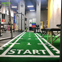 Pabrik Rumput Buatan Karpet Rumput Kustom Matras Gym untuk Kebugaran Gym Trek Lari Sled Dalam Ruangan