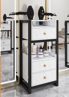 Dernier modèle Mobilier de salon Chariot de salon en or Chariot beauté amovible Chariot de rangement pour maquillage