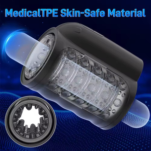 BLACK Automatic Retractable Men's Private Care Belt with Suction Heating Thrust Function Safety Other Body Care Tools - Product Image 4