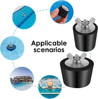 Bouchon d'hiver pour piscine, boulons en acier inoxydable, bouchon en caoutchouc, bouchon en caoutchouc pour piscine, bouchon anti-gel pour tuyau d'hiver