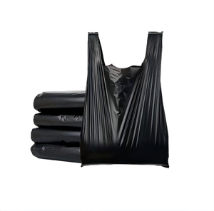 ถุงขยะแบบมีเชือกผูก ขนาด 19.7x22 นิ้ว ยี่ห้อ Huamaohengchun สำหรับห้องครัว สำนักงาน ปิกนิก ดีไซน์แบบเสื้อกั๊กเพื่อความสะดวกในการจับถือ ป้องกันการรั่วซึม - Product Image 1