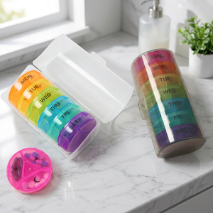 กล่องยาแบบพกพา 7 วัน รุ่นมินิ พร้อมช่องใส่ยา 21 ช่อง วัสดุ PP ปลอดสาร BPA-UP-07A - Product Image 5