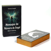 Jeu de cartes de tarot personnalisées avec bordure dorée et paillettes argentées, finition mate premium, cartes de tarot spirituelles oracles divins à coins carrés