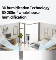 Humidificateur d'air ultrasonique de grande capacité 7,5 L pour chambre à coucher, maison, bureau, diffuseur d'huiles essentielles aromatiques, humidificateur intelligent à brume froide