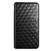 Étui en cuir texturé 3D pour Redmi Note 14/Pro + avec fente pour carte et couvercle rabattable Modèle 5G et 4G Compatible Phone Grip