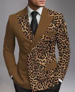 Costume d'affaires classique deux pièces <span class=keywords><strong>pour</strong></span> marié et témoin, avec boutons-pression, respirant, en laine peignée, à double boutonnage, <span class=keywords><strong>pour</strong></span> <span class=keywords><strong>mariage</strong></span> et banquet - Product Image 3