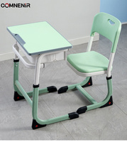 Ensemble pupitre et chaise scolaire moderne et populaire en alliage d'aluminium de haute qualité pour une seule personne