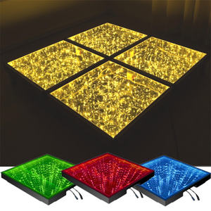 نجمة صفراء خفيفة 50*50 حفل زفاف تفاعلي في الهواء الطلق IP65 مرصع بالنجم حفلة أرضية رقص Led أرضية رقص ملهى ليلي أرضية رقص - Product Image 1