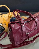 Nouveau Sac Bandoulière Coréen 2026 pour Femme – Sac à Main Polyvalent pour Trajet Quotidien, Motif Dessin Animé, en Cuir et Polyester
