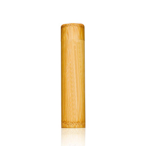 <span class=keywords><strong>Set</strong></span> di posate portatile in bambù tradizionale (cucchiaio, forchetta, coltello, spazzolino) con custodia per viaggi, campeggio, feste e ristoranti - Product Image 6