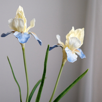 Fleurs artificielles Fleur-de-lis et Iris en PU 3D de haute qualité, effet toucher réel, pour la décoration intérieure et les mariages, vente en gros