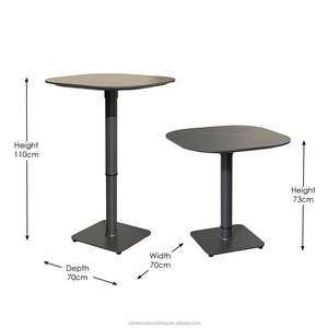 Mesa de Bar Moderna para Exteriores OSMEN <span class=keywords><strong>Jennifer</strong></span> de Aluminio con Tablero de Piedra Sinterizada, Altura Ajustable para Uso en Hoteles y Villas - Product Image 6