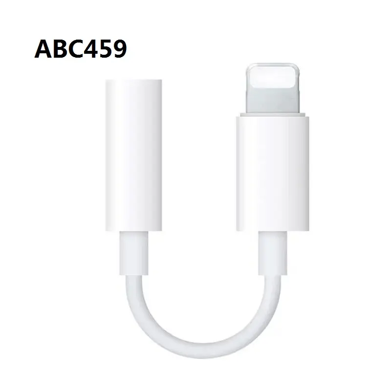 Wholesale Audio Connector To 3.5mm Jack Headphone Adapter Cable For Iphone Support Call and Music 10cm