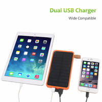 Banques d'alimentation solaires étanches personnalisées 10000mAh Banque d'alimentation sans fil Panneau solaire pliable Batterie de secours portable en extérieur